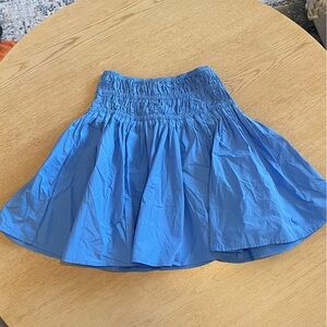 Anthropologie Vibrant Blue Mini Skirt